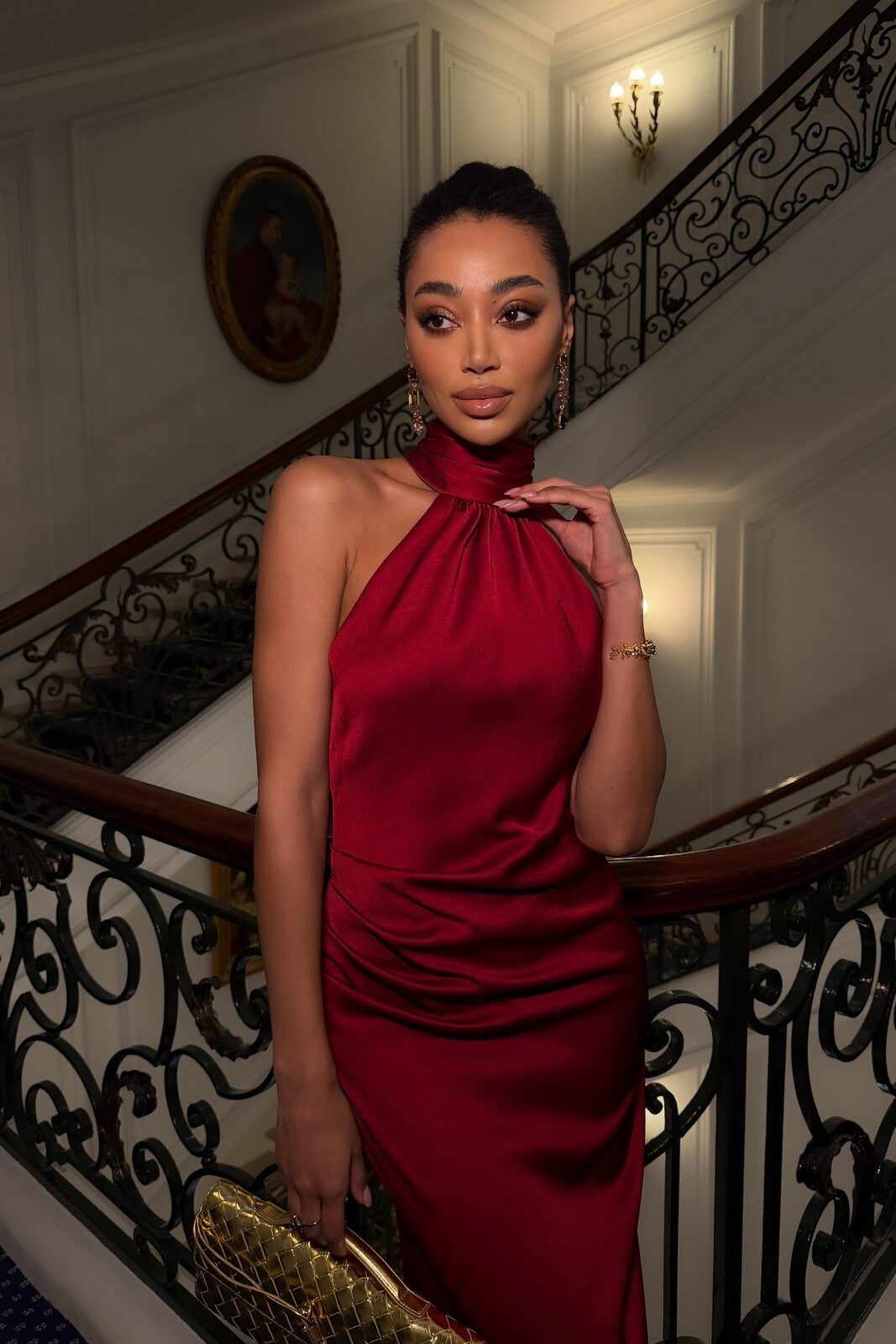 VESTIDO AURORA BORDEAUX