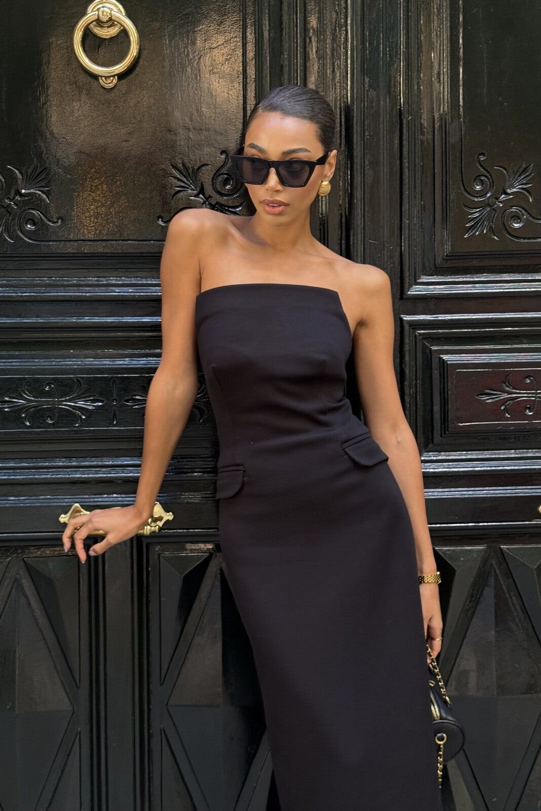 VESTIDO PRETO MIDI