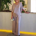 Martha - Comfortable Wide-Leg Pant Set