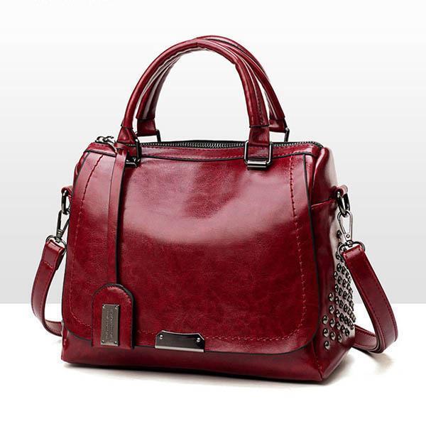 Camilla™ | Bolso de Cuero Lujo con Tachas