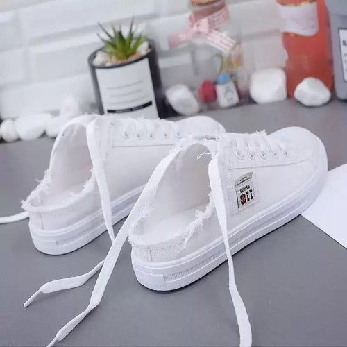 BREEZA™ | Zapatillas Mules Vaqueras para Mujer Diseño Deshilachado Casual